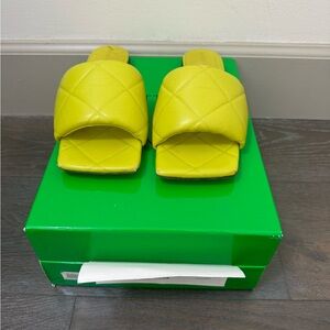 Bottega quilted embossed lagoon nappa